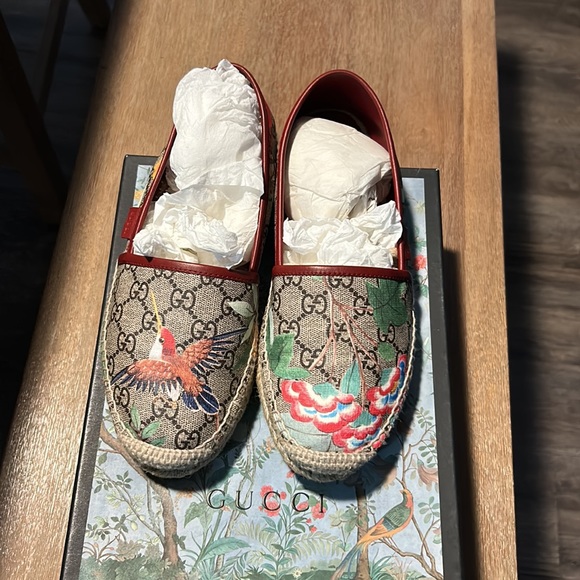 🟢🔴⚫️ Gucci signature Forrest Espadrilles - Picture 2 of 5